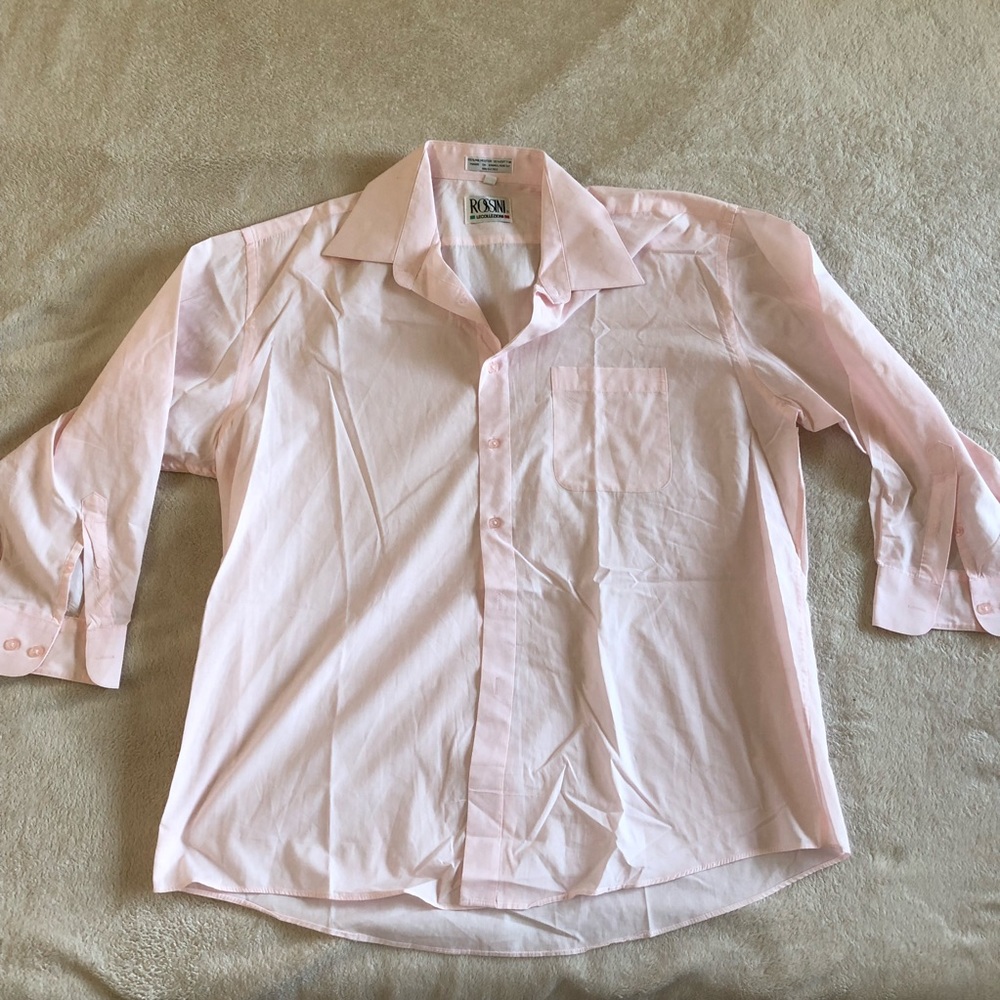 Rossini Men’s Dress Shirt Size 17 32-33